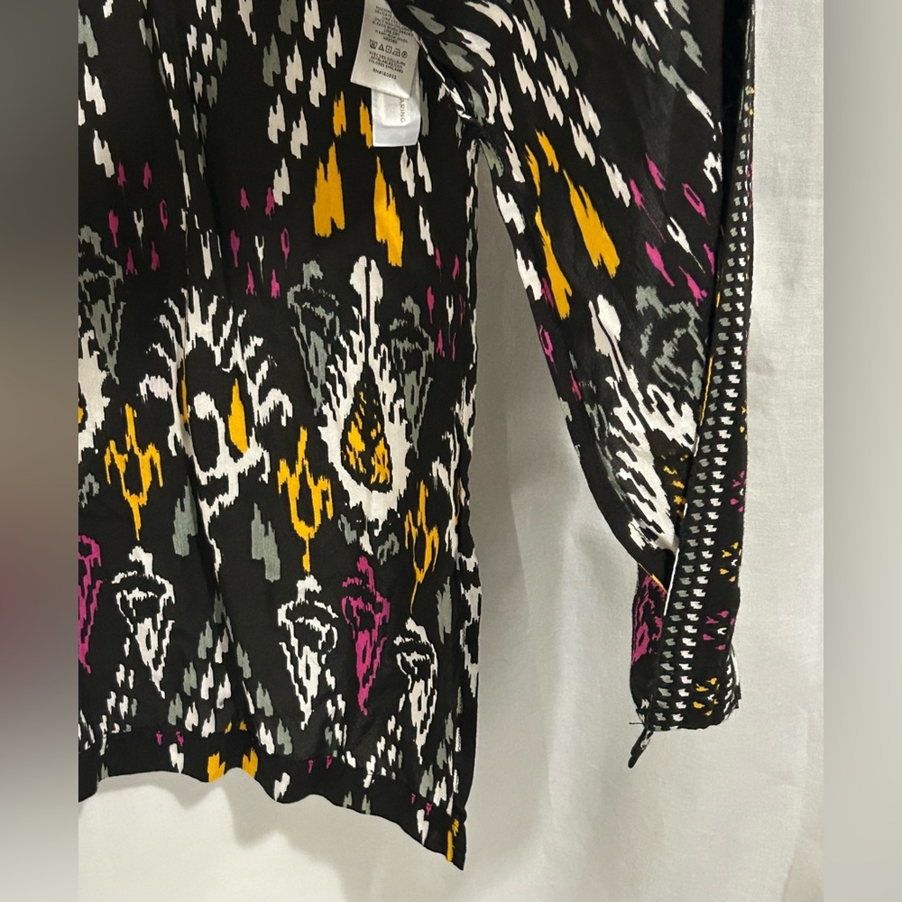 Loft - Black Multicolor Patterned Women’s Kimono - image 7